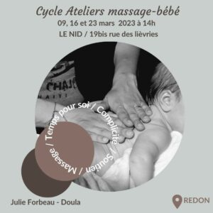 Lire la suite à propos de l’article Cycle massage bébé – Mars 2023